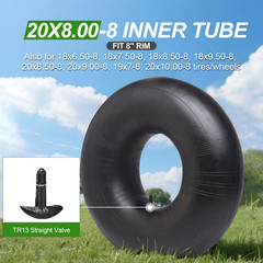 2Pack 20×8.00-8 20×8-8 20x10x8 20x8x8 Lawn Mower Inner Tubes TR13 Straight Valve