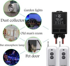 DC12V Waterproof Remote Control Relay Switch,984Ft Long Range Wireless Remote Sw
