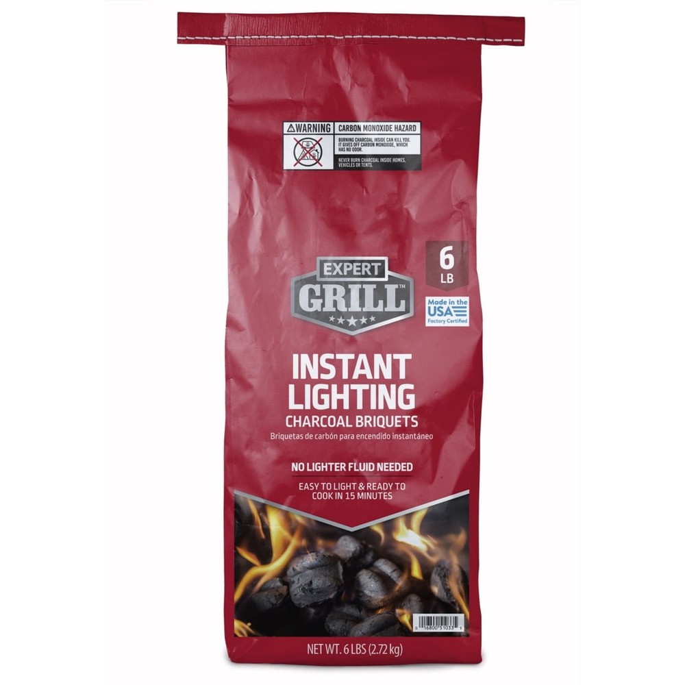 Expert Grill Instant Lighting Charcoal Briquets Weight 6.3 lbs