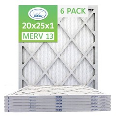 Trion Air Bear T13-20251-6P – 20″ x 25″ x 1″ Pleated Air Filter (6-Pack) MERV 13