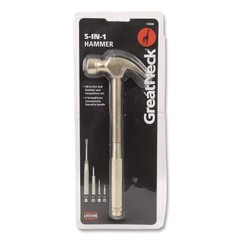 Great Neck 19006 6.5 in. Handle Carpenter’s Hammer w/ 4 Screwdrivers – Gold New