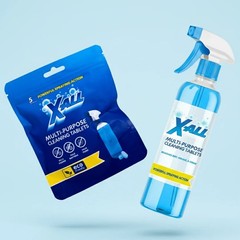X-ALL Multi-Purpose Cleaner – Spray Bottle and 5x Cleaning Tablets. FREESHIP