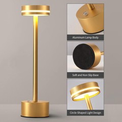 Cordless Table Lamp Portable Battery Powered LED Desk Lamps USB Rechargeable US