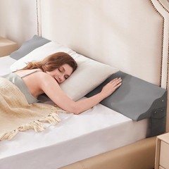 King Size Bed Wedge Pillow for Headboard – Mattress Gap Filler Wedge (0–8″)