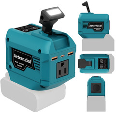 Makita 18-20V Battery For 250W Portable Power Inverter 110V AC 3 USB Outlet