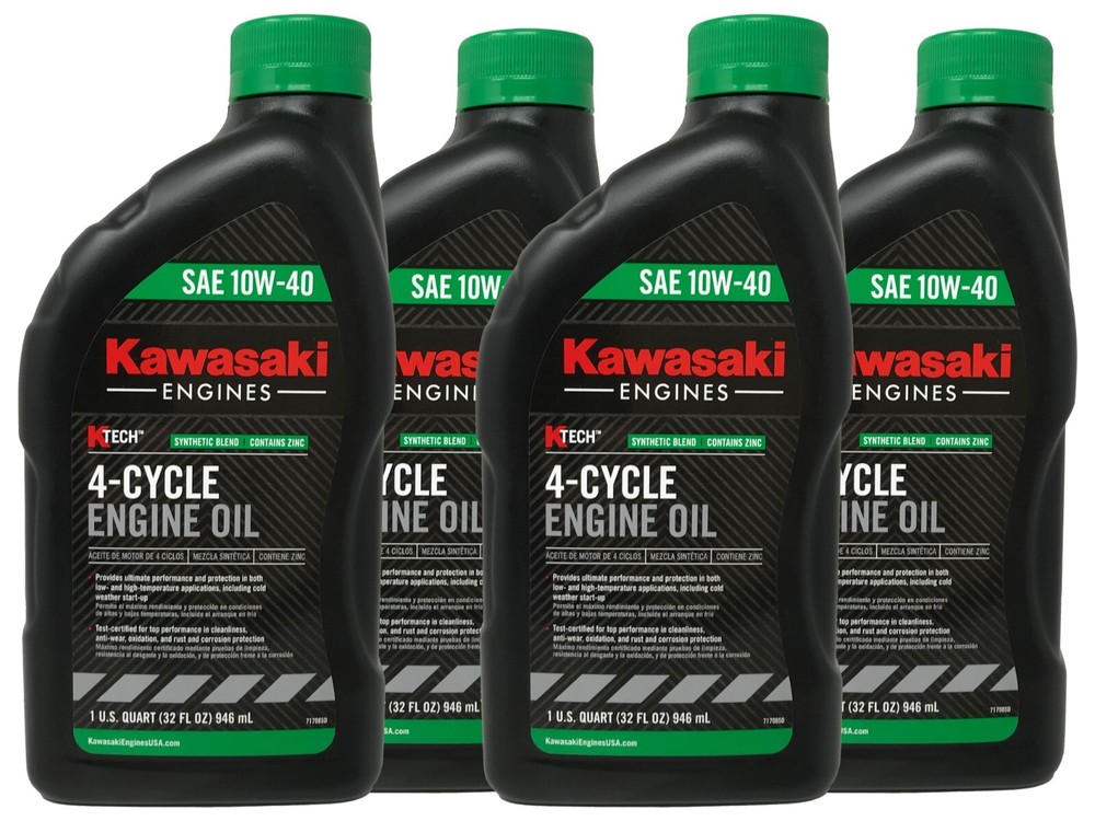 Kawasaki SAE 10W40 4 Cycle Motor Oil 4 QUARTS 99969-6296 4 PACK
