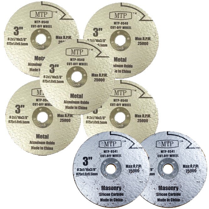 3″ Abrasive Disc Cutting Blade For Ryobi Milwaukee Dewalt Cutoff Abrasive 3/8″