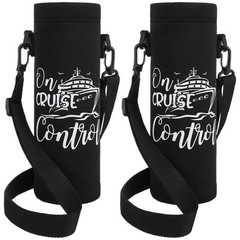 Reallnaive 2 Pcs Carnival Cruise Essentials about 3.15 inches/ 8 cm, black
