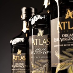 Atlas Organic Cold Pressed Moroccan Extra Virgin Olive Oil, Polyphenol Rich, NEW