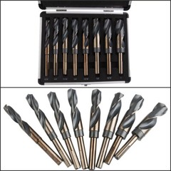 8 pc Jumbo Silver and deming Industrial Cobalt drill bit set 1/2″ Reduced Shank