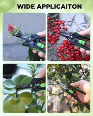 WORKPRO 2-Pack 6-Inch Garden Pruning Shears High-Carbon Steel Hand Pruners