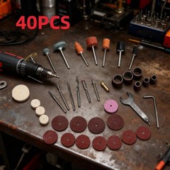 40pcs Mini Electric Drill Rotary Tool Accessory Kit Grinding Polishing Sanding S