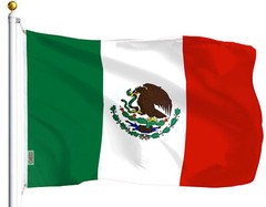 G128 – Mexico (Mexican) Flag | 3×5 feet | Printed Polyester, Vibrant Colors