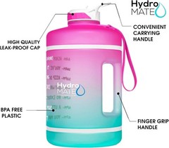 NatureWorks HydroMATE Gallon Water Bottle 128 oz (Pink Ombre)