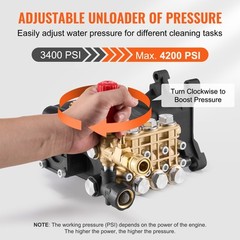 Pressure Washer Pump 1″ Shaft Horizontal Triplex Plunger 4200 PSI 4.2GPM