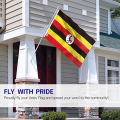 Anley Fly Breeze 3×5 Ft Uganda Flag – Republic of Uganda Flags Polyester