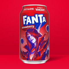 Fanta Strawberry Soda Fridge Pack, 12 Cans (12 fl oz Each) Sweet Fruity Soft Dri