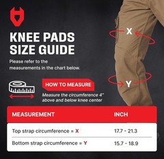 NoCry Professional Work Knee Pads for Construction w/Ankle Support ~ NC-SG-KP