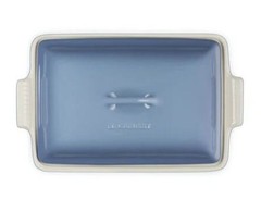 Le Creuset Stoneware Heritage Covered Rectangular Casserole in Color Chambray