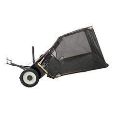 50″ Tow Behind Lawn Sweeper 26 Cu. Ft. Leaf & Grass Collector Adjustable Height