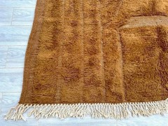 Hand Knotted Moroccan Berber Beni Ourain Wool Rug Design Handmade Carpet Rug