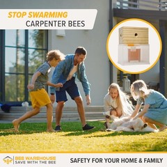Carpenter Bee Trap – Wood Boring Bee Trap – Unique Catch & Release Outdoor Carpe