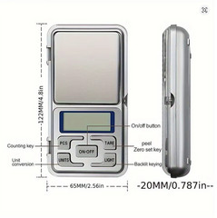Pocket Digital Mini Scales – 0.01g – 500g Capacity
