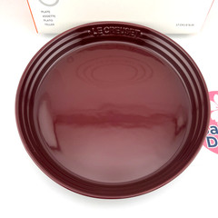 Le Creuset Neo Round Plate 17cm Garnet (Rhone) Japonesque Stoneware Japan New