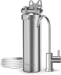 Waterdrop BS08 Under Sink Water Filter, Stainless Steel, 1 Year Lifetime