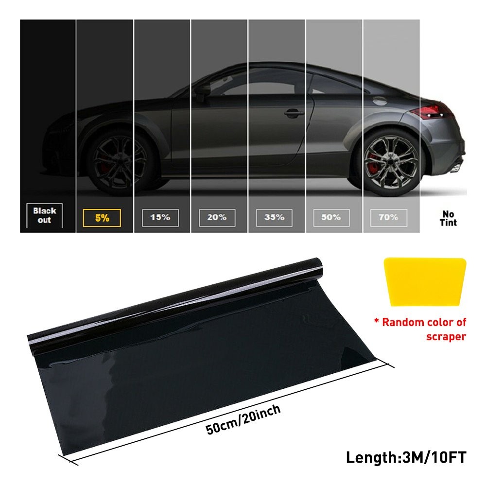 20″ x 10FT/20FT Car Window Tint Film Roll – 5-50% VLT for Car, Home & Office USA