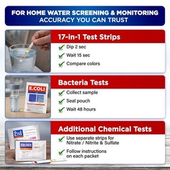 All-New 20 in 1 Drinking Water Testing Kit 120 Strips, Home Tap, Well Water Test