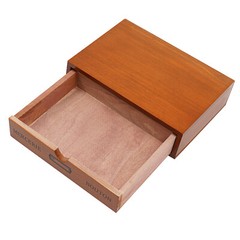 Single-Drawer Storage Box Wooden Desktop Jewelry Organizer Desktop Drawer