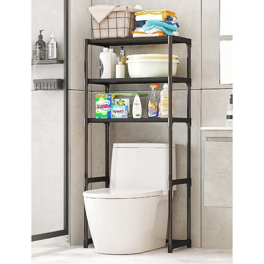 Over The Toilet Storage Rack Cabinet Organizer Shelf Bathroom Space Saver 3 Tier