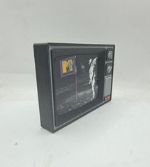 Mtv Spaceman Moon Retro TV Display 80s TV Show Nostalgia Decor Music Television