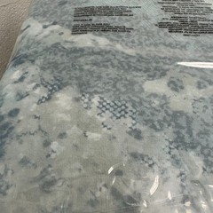 8x10ft Low Pile Area Rug, Machine Washable, Non Slip Abstract Blue Green Gray