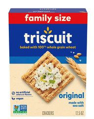 Triscuit Original Whole Grain Wheat Crackers, Vegan Crackers, Healthy Snacks, Fa