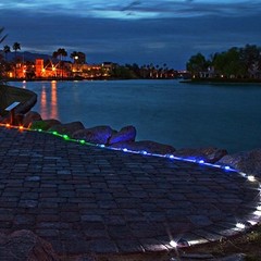VEVOR 4-24 Pcs Solar Driveway Lights Multicolor LED Solar Dock Deck Lights, IP68