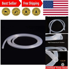 Versatile 9.84ft Durable Silicone Tubing – 1/16″ ID x 1/8″ OD for Industrial Use
