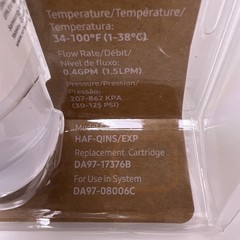 Samsung Refrigerator Water Filter HAF-QIN/EXP DA97-17376B Genuine NSF Certified