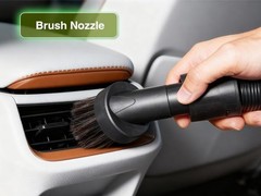 Round Brush for Stubborn Dirt Removal 1 1 4″ Inner Diameter Vacuum Brush