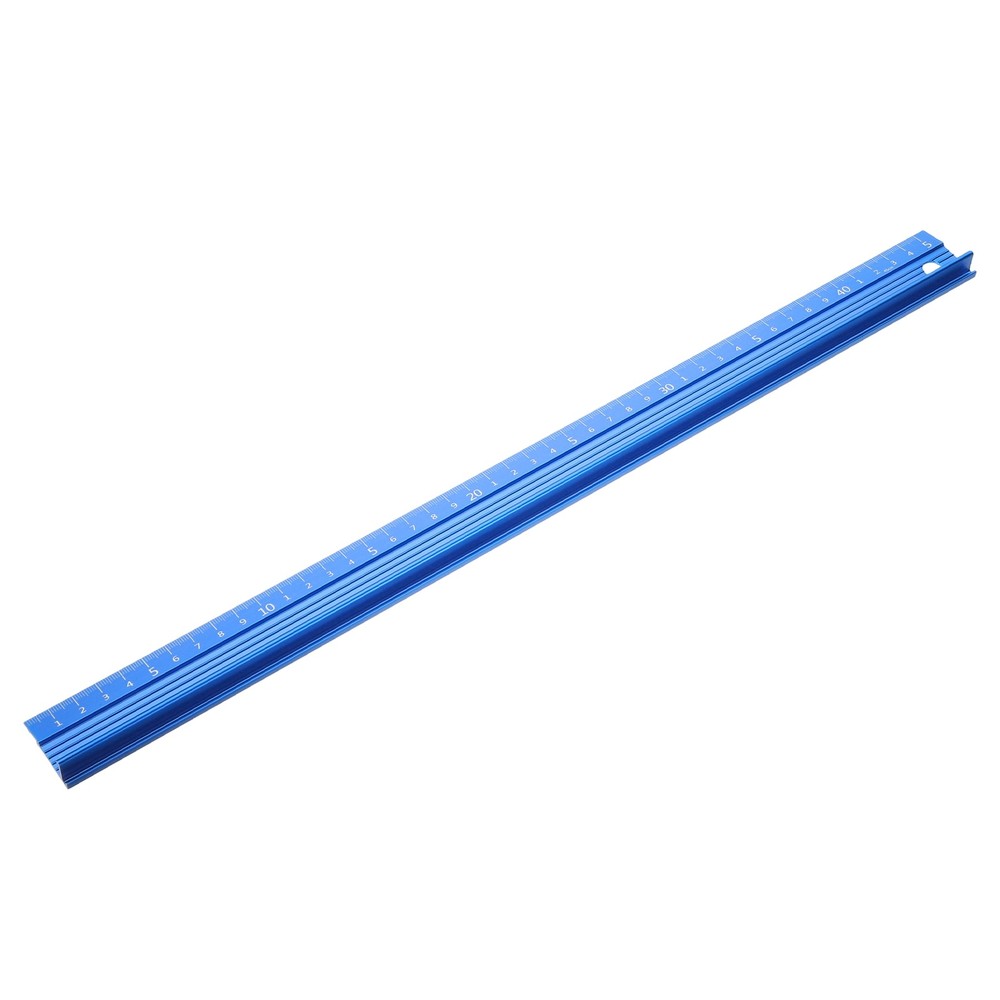 1Pcs 45cm/18″ Aluminum Alloy Metal Craft Safety Cutting Ruler,Blue