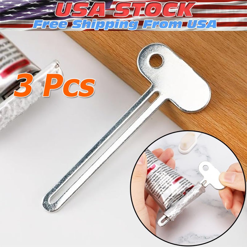 Tube Key Tooth Paste Squeezer Set of 3 Manual Toothpaste Squeezers