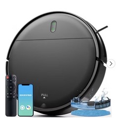 MAMNV BR151 Robot Vacuum and Mop, with APP/Remote, Black