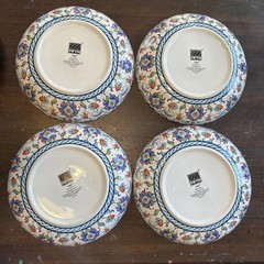 222 FIFTH Tunisia Pattern, Set of 4 Pasta or Soup Bowls, 9.5″ Porcelain Pristine