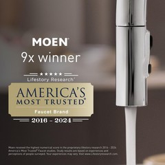 Moen Belfield Polished Nickel Shower Arm and Flange, 177171NL