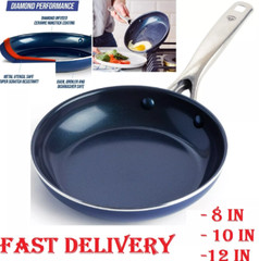 Blue Diamond Ceramic Nonstick Fry Pan/Skillet, 8/10 Inch Frypan