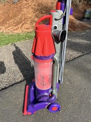 PERFECT Dyson DC07 Original Bagless Upright Vacuum + HEPA PURPLE RED SERVICED