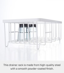 Yamazaki Home TOWER Dish Drainer Rack Space Saving Slim