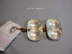 Vintage Egg Carrier Holder Aluminum Metal Storage Box Camping France Lightweight