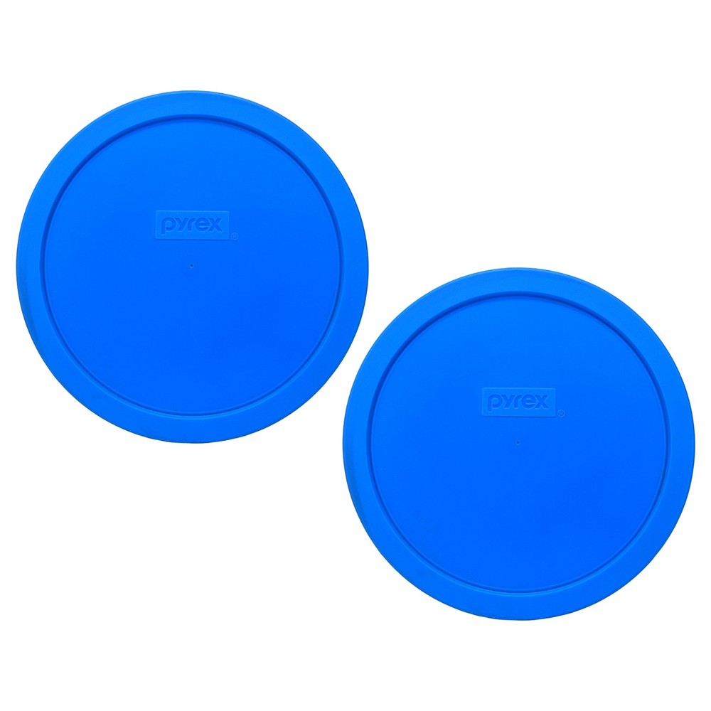 Pyrex 7402-PC 6/7 Cup Marble Blue Food Storage Replacement Lid (2-Pack)